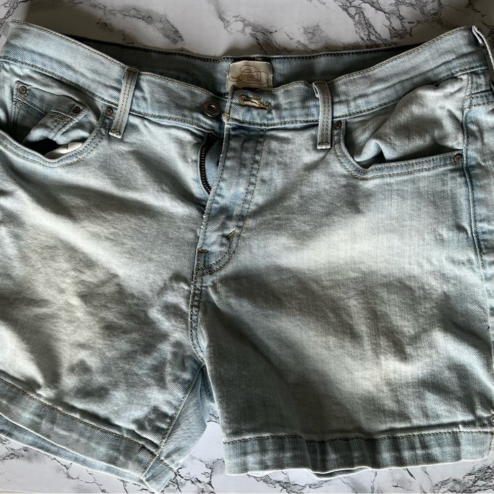 Levi’s 515 Mid Length Short, Blue, Mid Rise, 12, Summer